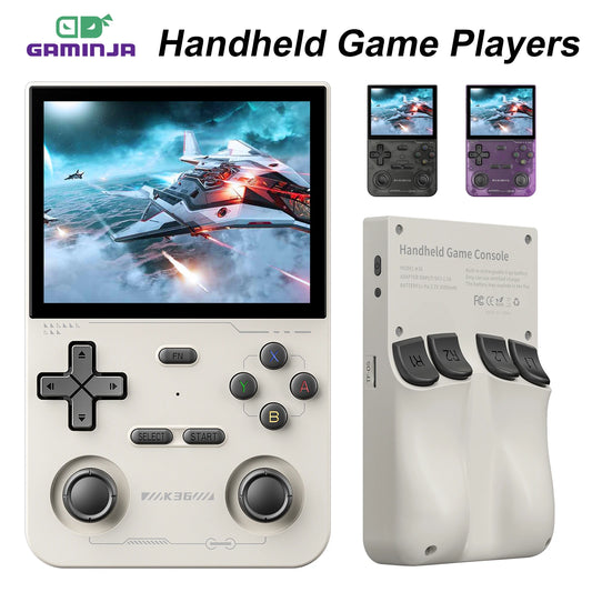 iGameConsole GAMINJA Open Best Retro Handheld Gaming Console 2026 | 16000 Preloaded GBA SNES PS1 Games Plug and Play | Back to School Gift for Kids Adults Dad | 3.5 Inch IPS Linux 64GB Emulator Console | Nostalgic Classic Gaming Childhood Memories