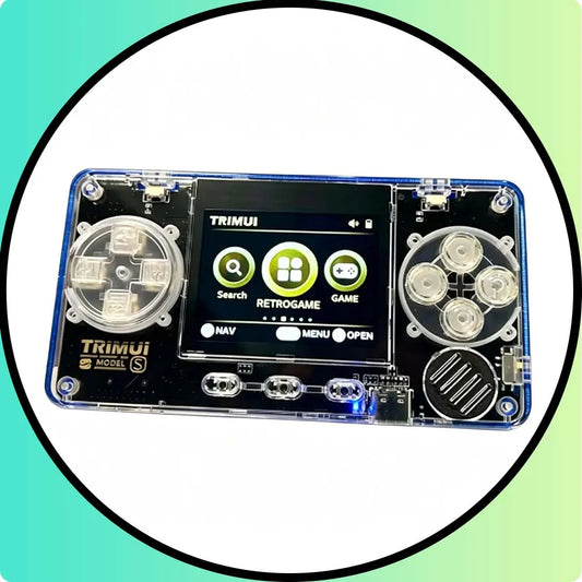 iGameConsole TRIMUI Model Best Retro Handheld Gaming Console 2026 | 10000 Preloaded GBA SNES PS1 Games Plug and Play | Back to School Gift for Kids Adults Dad | 2.0 Inch IPS Linux 64GB Emulator Console | Nostalgic Classic Gaming Childhood Memories