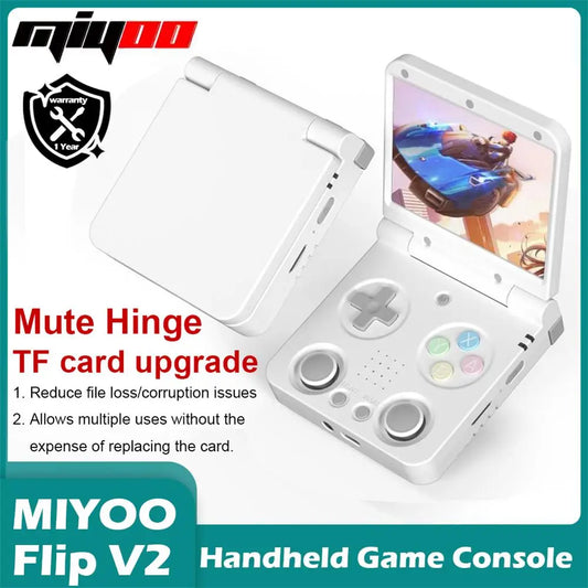 iGameConsole MIYOO Best Premium Retro Handheld Console 2026 | 10000 Preloaded GBA SNES PS1 Games Plug and Play | Back to School Gift for Kids Adults Dad | 2.8 Inch IPS Linux 64GB Emulator Console | Nostalgic Classic Gaming Childhood Memories