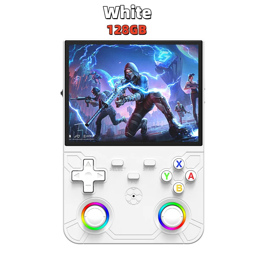 New R36 Ultra X Handheld Game Player WIFI 4.5 Inch IPS Screen Open Source Retro Video 64G/128G Memory Games