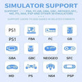 POWKIDDY X55 Handheld Game Console Retro Video Game Player 5.5 INCH 1280*720 IPS Screen RK3566 Linux Open-Source 512G PSP Gifts