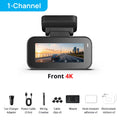 【New】70mai Dash Cam A900 Dual 4K Dual HDR f/1.55 Aperture Supercapacitor Wi-Fi 6 GPS Max 512GB 4G LTE Cloud Car DVR 70mai A900