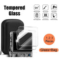 4 IN 1 For R36S Case+Screen Protector Tempered Glass Film Travel Carrying Storage Bag For Anbernic R36S Game Console Accessories