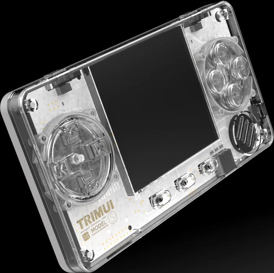 TRIMUI Model S 2.0 Inch IPS Screen Handheld Game Console Extremely Compact Nostalgic Handheld Transparent Card Custom Machine Pc