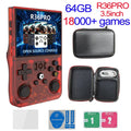 Open Source R36MAX Retro Handheld Video Game Console RK3326 Chip 64/128G Portable Pocket Game Player 4‘’HD Screen R36 PRO R36S