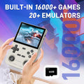 GAMINJA Open Source K36 Retro Handheld Video Game Console 16000 Games Emulator for PS1/PSP/DC/N64/SS 500nit 3.5 Inch IPS Screen