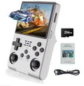 FLLBW R40S Rro Retro Handheld Video Game Console 3.5 Inch IPS Screen Pocket Video Player 30000+ Games 256GB