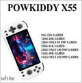 POWKIDDY X55 Retro Handheld Game Console Video Game Consoles 5.5-inch IPS Screen Support Open Source PSP GAMES Children's Gifts
