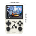 GAMINJA New Open Source Retro Handheld Video Game Console Buit in 64GB Card Emulator for PS1/PSP/DC/N64/SS 3.5 Inch IPS Screen