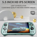 Powkiddy X55 Retro Handheld Game Console 5.5 Inch HD Portable WiFi Gaming Console for Kids Adults RK3566 Open Source Emulators