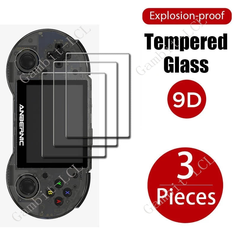 3PCS 9H HD Tempered Glass For ANBERNIC RG353P RG353PS  3.5Inch ANBERNICRG353P RG353 P Player Games Screen Protector Cover Film
