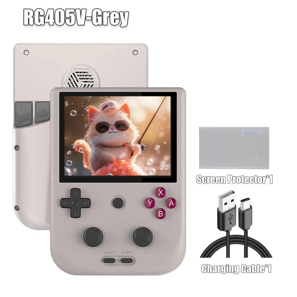 Anbernic RG405V Handheld Game Console 4’’ IPS Touch Screen Android 12 Unisoc Tiger T618 64-bit Game Player 5500mAh OTA Update