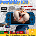 POWKIDDY X55 Handheld Game Console 5.5INCH IPS Screen RK3566  Linux Open-Source Retro Console HD Gifts 80000Games 512G PSP