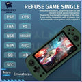 POWKIDDY X55 5.5 INCH Retro Handheld Portable Video Game Consoles Linux System TV HDMI Retro Player 512G 90000 Games PSP PS1Gift