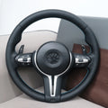 M Sport Full Leather Steering Wheel For BMW M3 F30 F15 F16 F20 F21 F25 F26 M5 F10 F11 F06 F07 F12 F13 F01 E90 E90 X5 E70 E87 E81