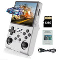 R40S Pro Retro Gaming Console 3.5-Inch IPS Screen,30000+ HD Games Handheld Game Console,3800mAh Rechargeable with 128GB TF Card
