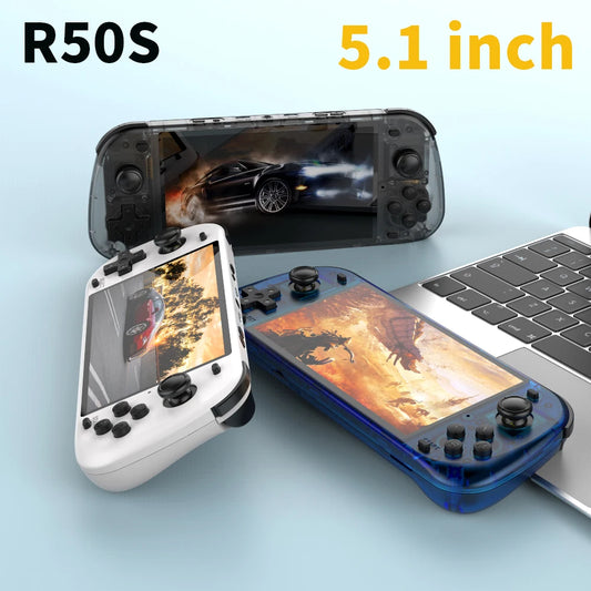 NEW R50S Consolas 5.1-inch 854*480 HD Screen Video Gaming Player 4200mAh Battery Retro Handheld Game Console