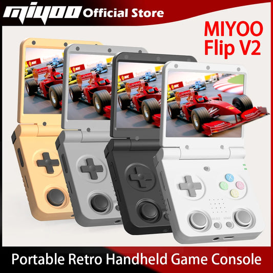 iGameConsole MIYOO Best Premium Retro Handheld Console 2026 | 10000 Preloaded GBA SNES PS1 Games Plug and Play | Back to School Gift for Kids Adults Dad | 2.8 Inch IPS OnionOS 64GB Emulator Console | Nostalgic Classic Gaming Childhood Memories
