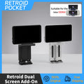 For RP6 RP5 ODIN3  Retroid Dual Screen Add-on Expand 5.5 Inch Oled Screen Back Clip Design With TypeC Plug