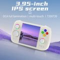 Anbernic RG Cube Retro Handheld Game Console 64bit Android 13 Unisoc T820 3.95 Inch IPS Screen Hall Joystick RGB Lighting Effect