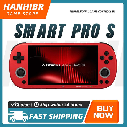 iGameConsole TRIMUI SMART Best Premium Retro Handheld Console 2026 | 10000 Preloaded GBA SNES PS1 Games Plug and Play | Back to School Gift for Kids Adults Dad | 4.96 Inch IPS Linux 64GB Emulator Console | Nostalgic Classic Gaming Childhood Memories