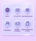 XU10 2.0 Version Retro Handheld Game Console Linux System 3.5 Inch IPS Screen 3000mAh Battery Nostalgic Retro Video Player