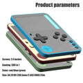 K10 Ultra-thin Video Game Console 2.4inch Retro Gaming Console Mini Pocket Handheld 500 Classic Games Player Toy For Kids