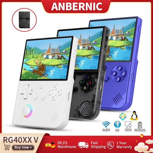 iGameConsole RG40XX Best Retro Handheld Gaming Console 2026 | 10000 Preloaded GBA SNES PS1 Games Plug and Play | Back to School Gift for Kids Adults Dad | Linux 64GB Emulator Console | Nostalgic Classic Gaming Childhood Memories