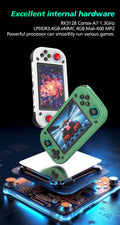 R43S Retro Handheld Video Game Console Open Source Linux System 4.3Inch IPS Screen Portable Pocket Video Player Support HDMI Out