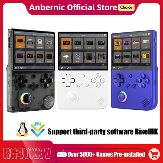 iGameConsole RG40XX Best 5G WiFi Retro Handheld Console 2026 | 10000 Preloaded GBA SNES PS1 Games Plug and Play | Back to School Gift for Kids Adults Dad | Linux 64GB Emulator Console | Nostalgic Classic Gaming Childhood Memories
