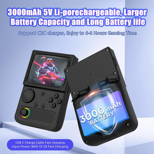 New Open Source R36t Retro Handheld Game Console Linux System Can Play Retro Two Player Arcade IPS Online Built-in3000 Game
