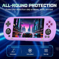 Trimui Smart Pro Full Fit Protective Case with Lanyard Anti-fall Anti-scratch Anti-slip White Silicone Soft Shell Cover Skin