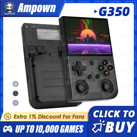 iGameConsole BATLEXP G350 Best Retro Handheld Gaming Console 2026 | 10000 Preloaded GBA SNES PS1 Games Plug and Play | Back to School Gift for Kids Adults Dad | Linux 64GB Emulator Console | Nostalgic Classic Gaming Childhood Memories