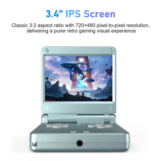 iGameConsole Anbernic Best Retro Handheld Gaming Console 2026 | 10000 Preloaded GBA SNES PS1 Games Plug and Play | Back to School Gift for Kids Adults Dad | 3.4 Inch IPS Linux 64GB Emulator Console | Nostalgic Classic Gaming Childhood Memories