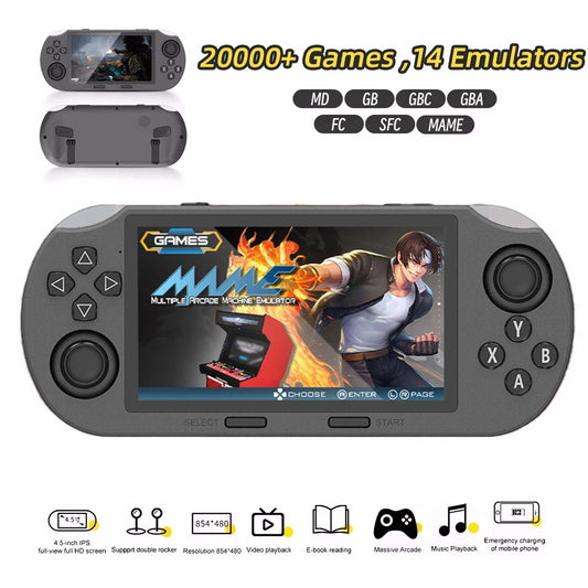 iGameConsole SF3000 Handheld Best Retro Handheld Gaming Console 2026 | 20000 Preloaded GBA SNES PS1 Games Plug and Play | Back to School Gift for Kids Adults Dad | Linux 64GB Emulator Console | Nostalgic Classic Gaming Childhood Memories