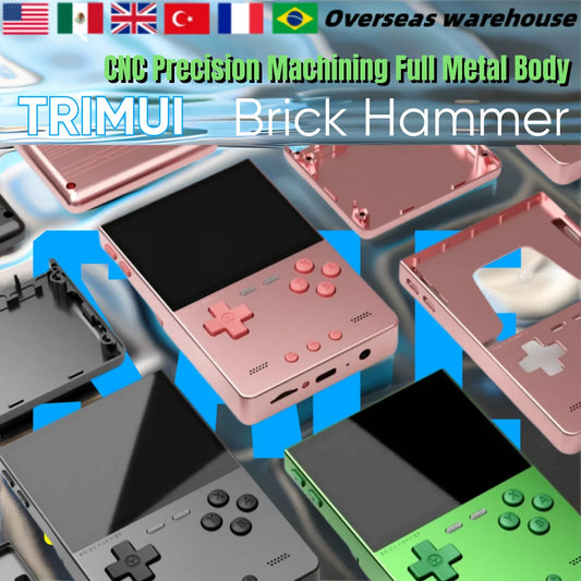 iGameConsole TRIMUI Brick Best Retro Handheld Gaming Console 2026 | 10000 Preloaded GBA SNES PS1 Games Plug and Play | Back to School Gift for Kids Adults Dad | Linux 64GB Emulator Console | Nostalgic Classic Gaming Childhood Memories
