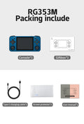 Anbernic RG353M Metal 3.5 Inch IPS Touch Screen Game Player 640*480 Built-in Hall Joystick Android 11 64 Bit Linux System Gifts