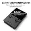 TRIMUI BRICK Handheld Game Console 3.2'' IPS Screen Linux System Crossmix OS Metal Back Panel Key LED Lighting Free Keycap Gifts