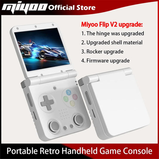 iGameConsole MIYOO Best Premium Retro Handheld Console 2026 | 10000 Preloaded GBA SNES PS1 Games Plug and Play | Back to School Gift for Kids Adults Dad | 2.8 Inch IPS OnionOS 64GB Emulator Console | Nostalgic Classic Gaming Childhood Memories