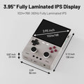 TRIMUI BRICK PRO Handheld Game Console 3.95'' IPS Screen RGB Top Light Dual Hall Joysticks  A133P Linux 4.9 System 5000mAhGifts