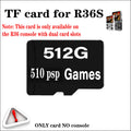 For R36S Retro Handheld Video Game Console TF Card Memory Card Linux System Portable Pocket Video Player 512G 90000 Games