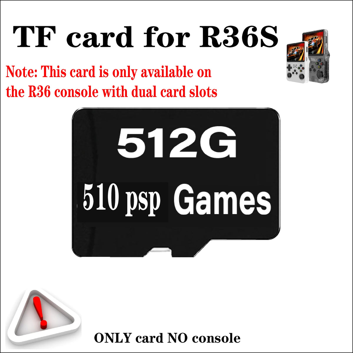 iGameConsole R36S MicroSD Card 2026 | Compatible R36S Retro Handheld Console Accessory | High-Speed Class 10 MicroSD Plug and Play Ready | Protect Your Gaming Investment Premium Quality | MicroSD Memory Card Retro Console Storage Upgrade