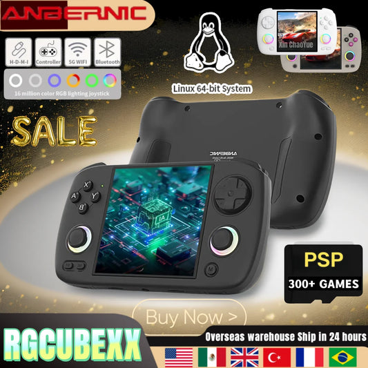 iGameConsole Anbernic Best WiFi Retro Handheld Console 2026 | 10000 Preloaded GBA SNES PS1 Games Plug and Play | Back to School Gift for Kids Adults Dad | Linux 64GB Emulator Console | Nostalgic Classic Gaming Childhood Memories