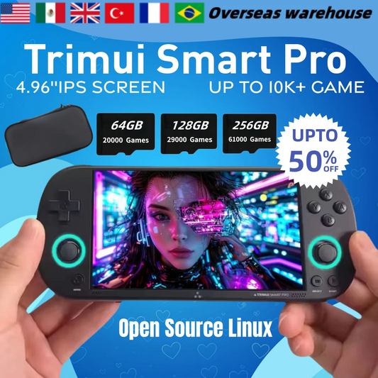 iGameConsole Trimui Smart Best Premium Retro Handheld Console 2026 | 10000 Preloaded GBA SNES PS1 Games Plug and Play | Back to School Gift for Kids Adults Dad | Linux 64GB Emulator Console | Nostalgic Classic Gaming Childhood Memories