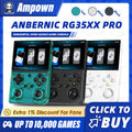 ANBERNIC RG35XX PRO Video Game Consoles 3.5'' IPS Screen TV Output Streaming RixelHK Downloader Handheld Game Players Kid Gifts