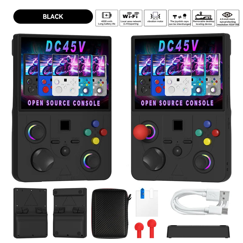 iGameConsole DC45V Handheld Best Retro Handheld Gaming Console 2026 | 10000 Preloaded GBA SNES PS1 Games Plug and Play | Back to School Gift for Kids Adults Dad | Linux 128GB Emulator Console | Nostalgic Classic Gaming Childhood Memories
