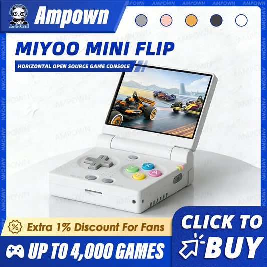 iGameConsole MIYOO Best Premium Retro Handheld Console 2026 | 10000 Preloaded GBA SNES PS1 Games Plug and Play | Back to School Gift for Kids Adults Dad | 2.8 Inch IPS Linux 64GB Emulator Console | Nostalgic Classic Gaming Childhood Memories