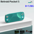Retroid Pocket 5  RP5 Retro Handheld Video Game Console Video Player 5.5 Inch OLED Touch Screen Android13 Wifi Bluetooth PSP PS2