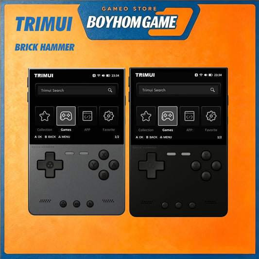 iGameConsole TRIMUI Brick Best Retro Handheld Gaming Console 2026 | 10000 Preloaded GBA SNES PS1 Games Plug and Play | Back to School Gift for Kids Adults Dad | Linux 64GB Emulator Console | Nostalgic Classic Gaming Childhood Memories