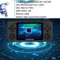 ANBERNIC RG351P Handheld Retro Game Console 3.5 Inch IPS Screen 64G TF Card 2500 Classic Games 3500 mAh Double 3D Rocker Gift